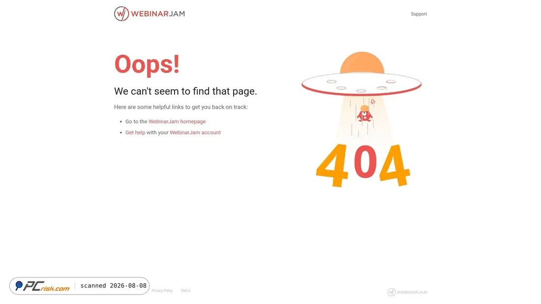 Screenshot of event.webinarjam.com