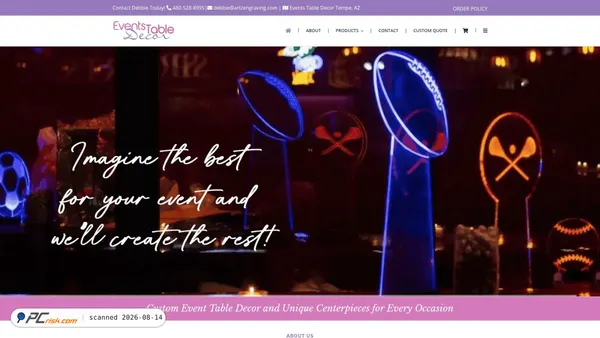 eventstabledecor.com screenshot