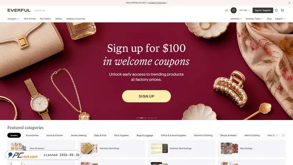 Captura de everfulwholesale.com