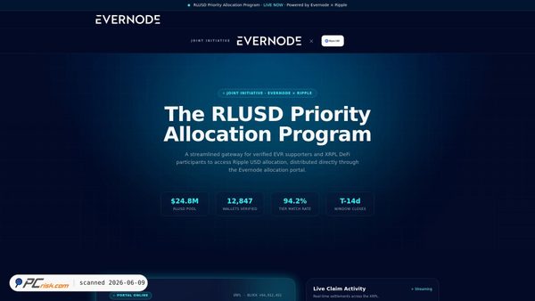 evernoderlusd.org screenshot