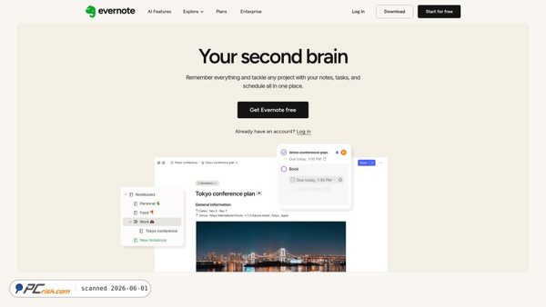evernote.com screenshot