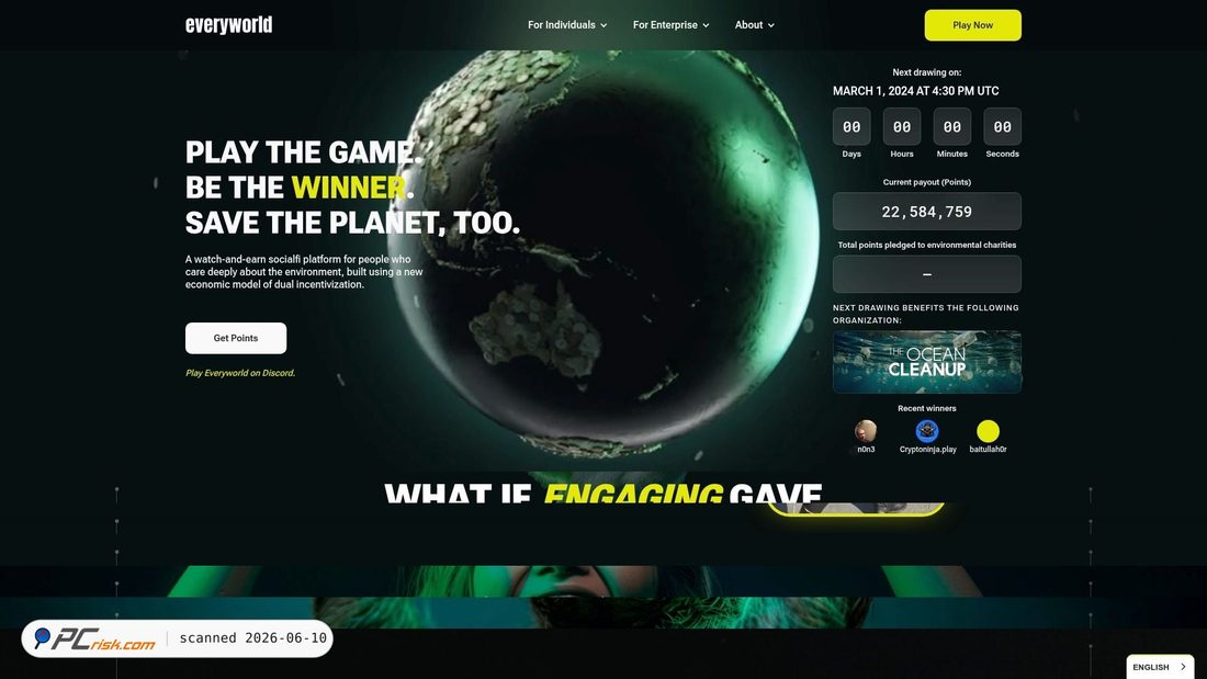 Screenshot of everyworld-token.pages.dev