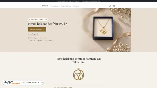 Captura de evigsverige.se