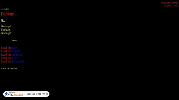 evil.com screenshot