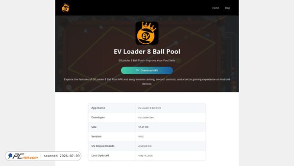 evloader8ballpool.org screenshot