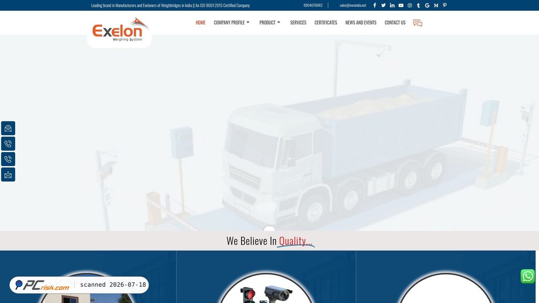 Screenshot of ewsindia.net