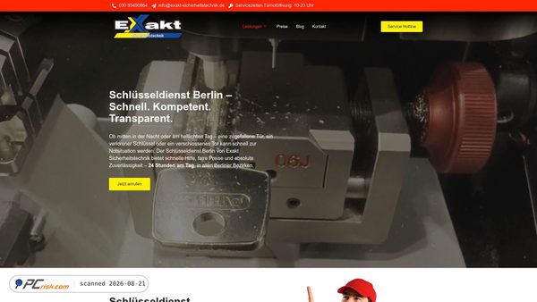 exaktsicherheitstechnik.de screenshot