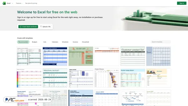 excel.cloud.microsoft screenshot