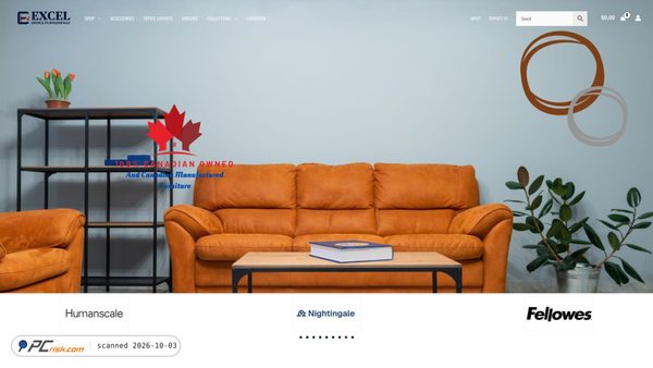 excelofficefurnishings.ca Screenshot