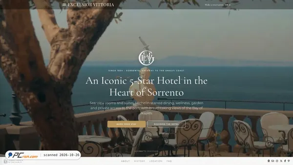 Screenshot di excelsiorvittoria.com