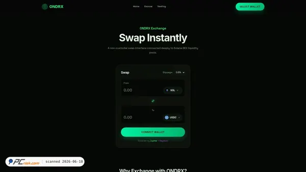 exchanger-2vk.pages.dev screenshot