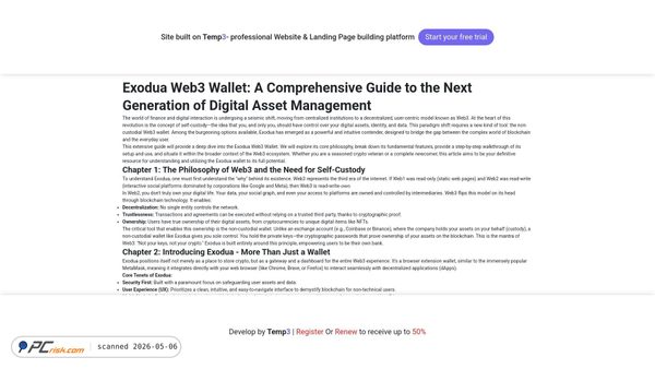 Screenshot di exodus-web3-wallet-en.tem3.io