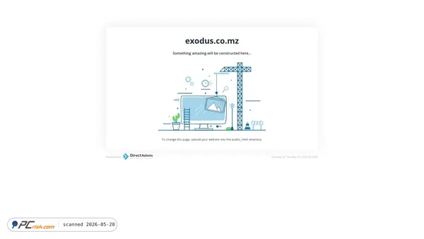 exodus.co.mz screenshot