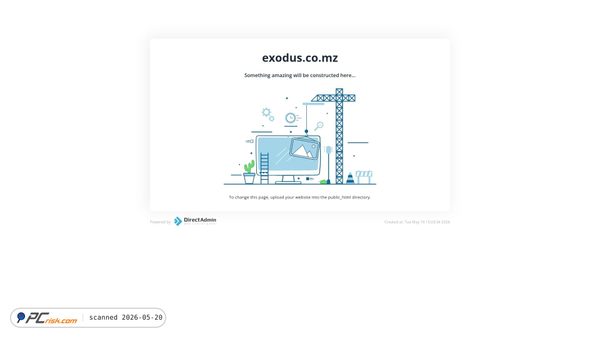 exodus.co.mz screenshot