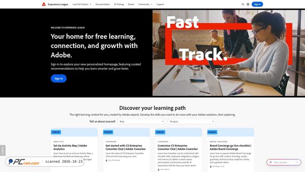 Screenshot di experienceleague.adobe.com