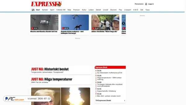 expressen.se screenshot