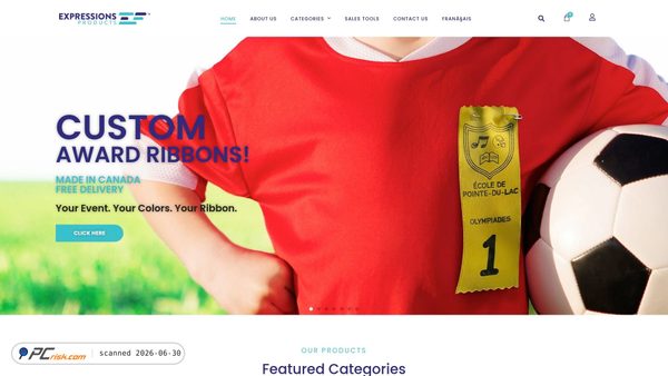 expressionspromoproducts.com screenshot