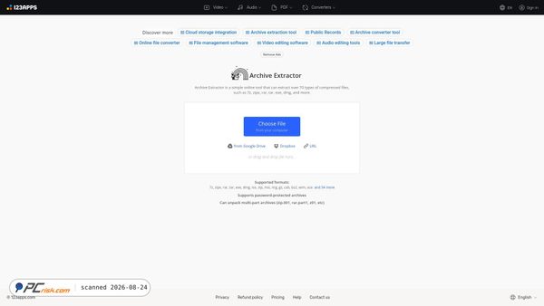 extract.me screenshot