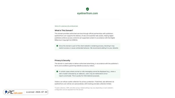 eyelinerfrom.com screenshot