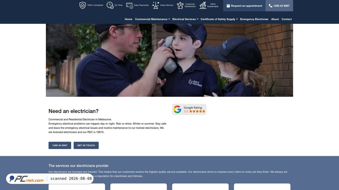 Screenshot van ezzyr.com.au