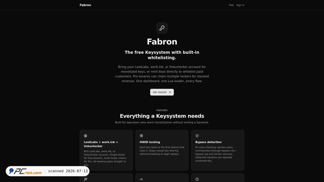 Screenshot of fabron.pages.dev