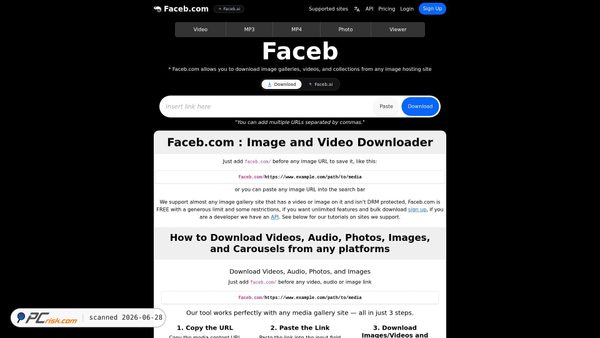 faceb.com screenshot