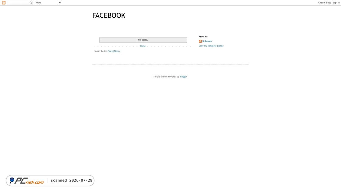 Screenshot of facebbook-login.blogspot.com