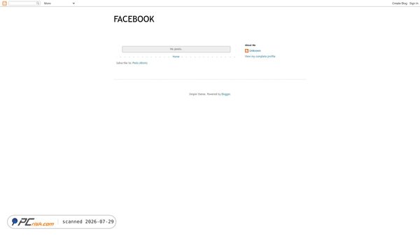 facebbook-login.blogspot.com Screenshot