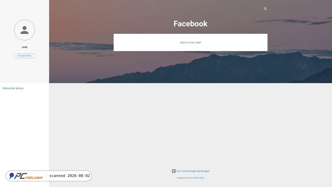 Screenshot of facebologin.blogspot.com