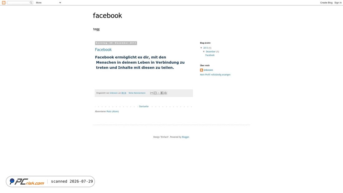 Screenshot of facebook-germany.blogspot.com