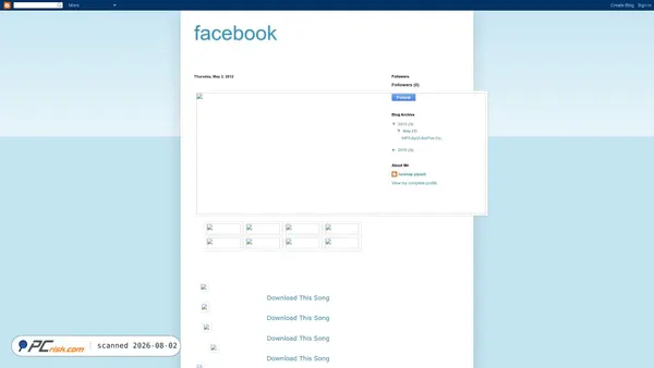 facebookfakepage.blogspot.com screenshot
