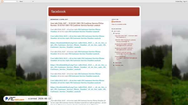 facebooktechnicalsupportnumber123.blogspot.com screenshot
