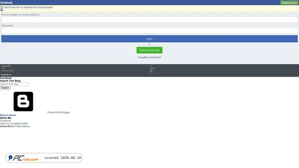 faceboomlogin.blogspot.com screenshot