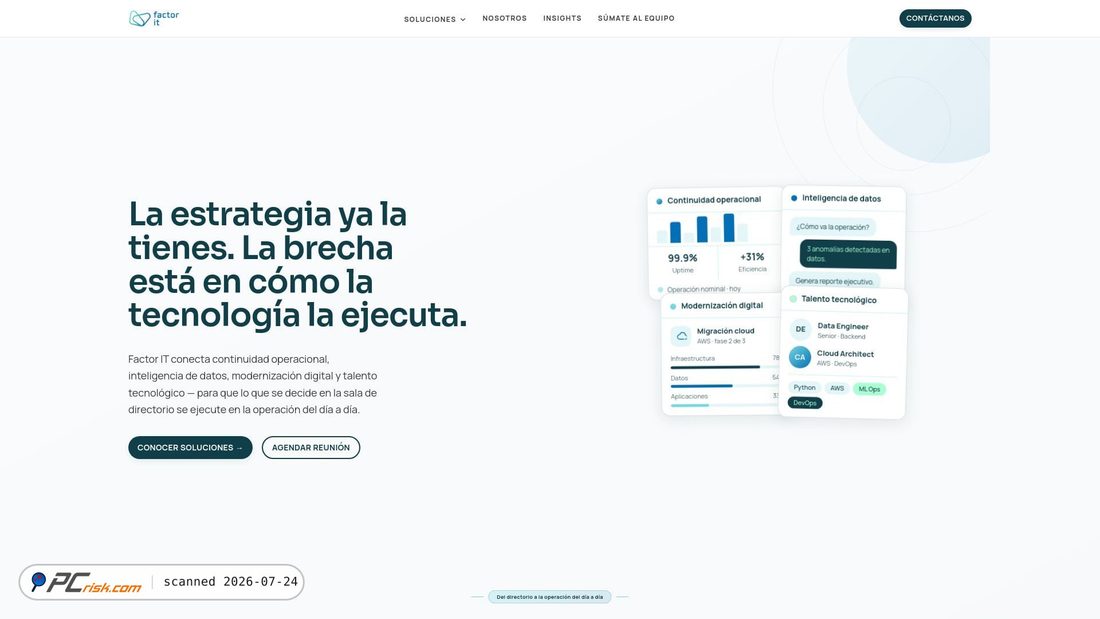 Screenshot of factorit.com
