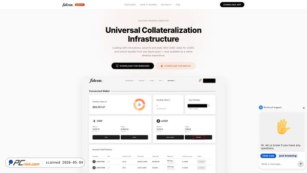 falcondesktop.finance screenshot
