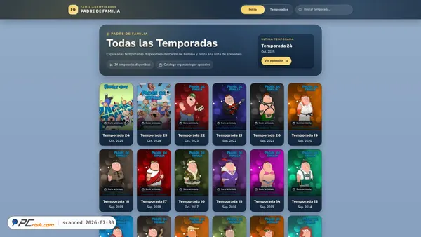 familiagriffinzone.com screenshot