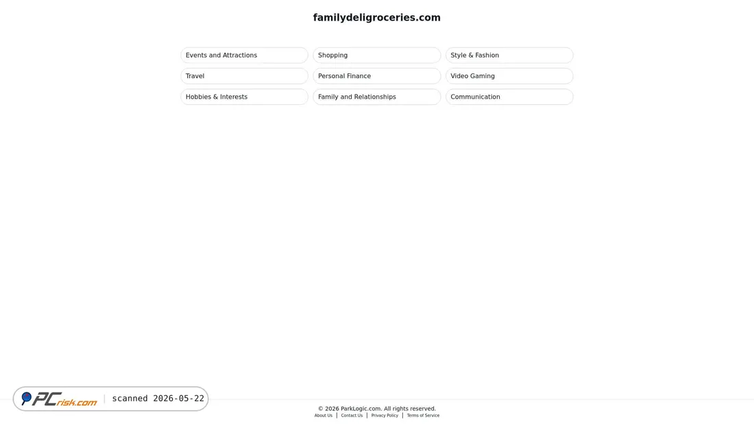 Screenshot of familydeligroceries.com
