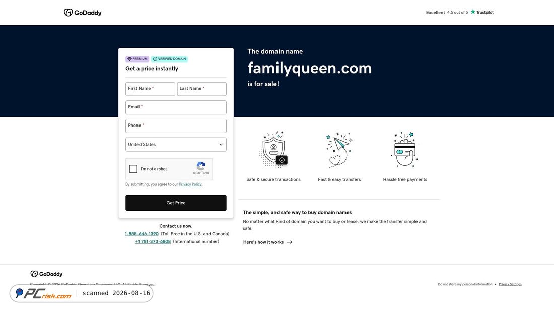 Screenshot of familyqueen.com