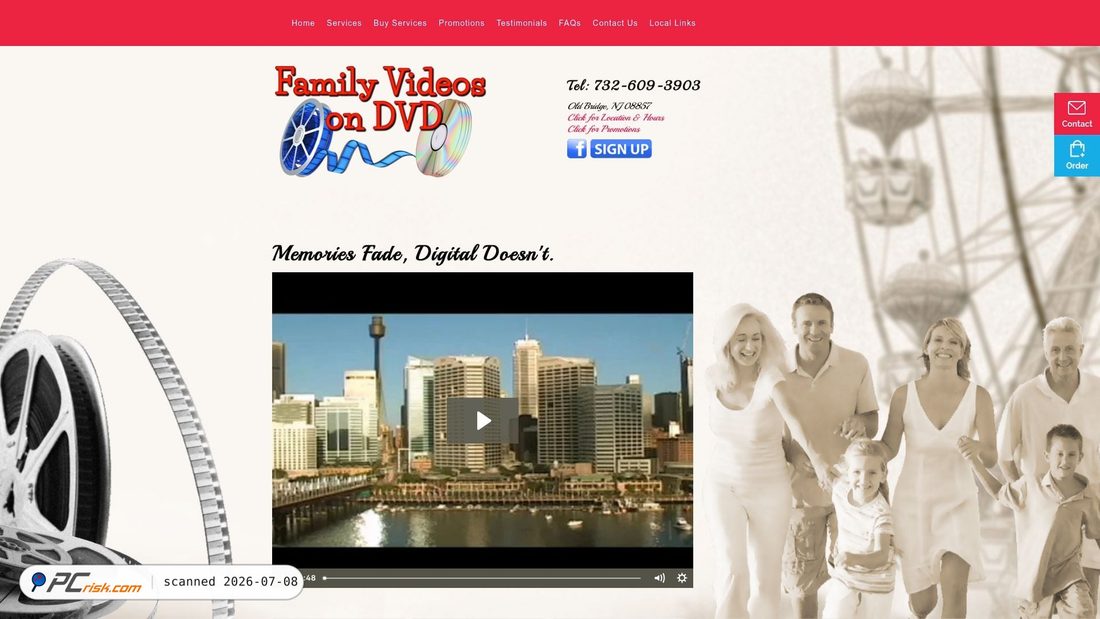 Screenshot of familyvideosondvd.com