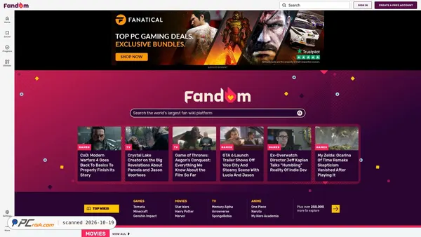 Capture d’écran de fandom.com