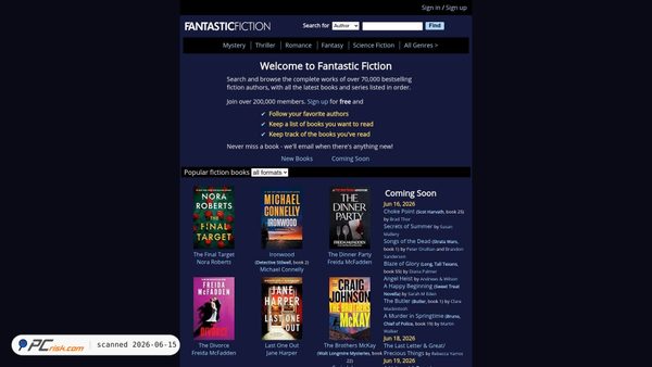 fantasticfiction.com screenshot