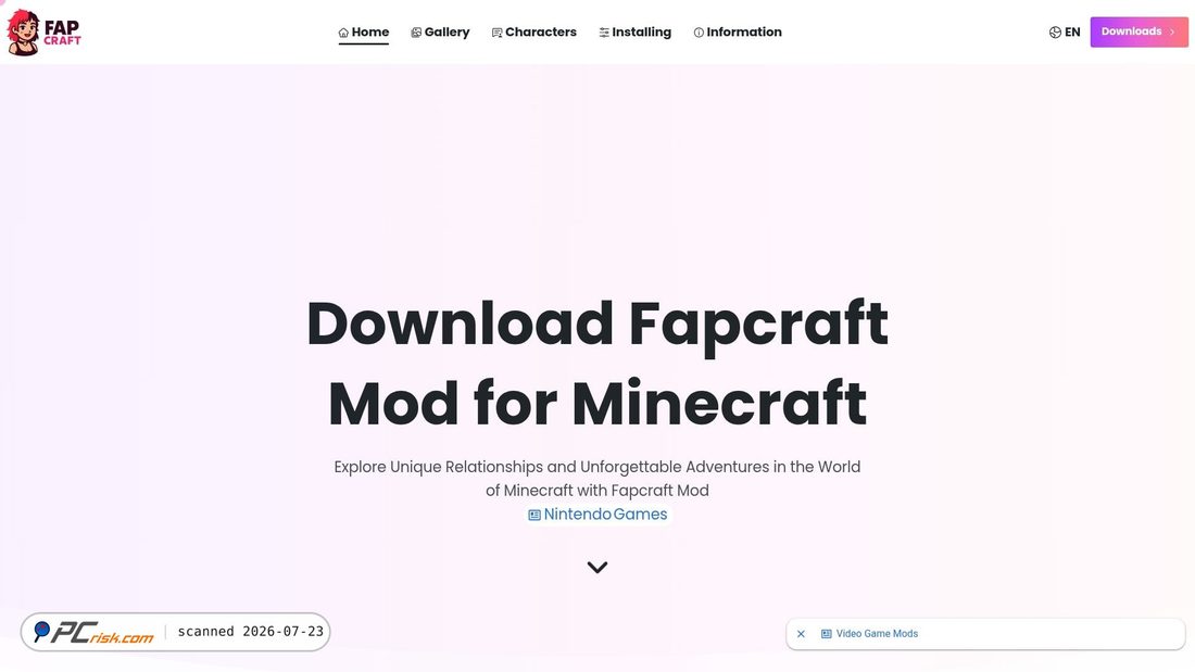 Screenshot of fapcrafts.com