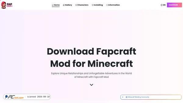 Screenshot di fapcrafts.com