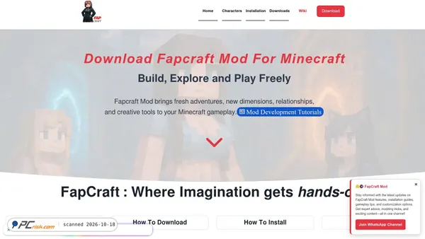 Captura de ecrã de fapcraftx.com