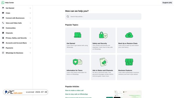 faq.whatsapp.com screenshot