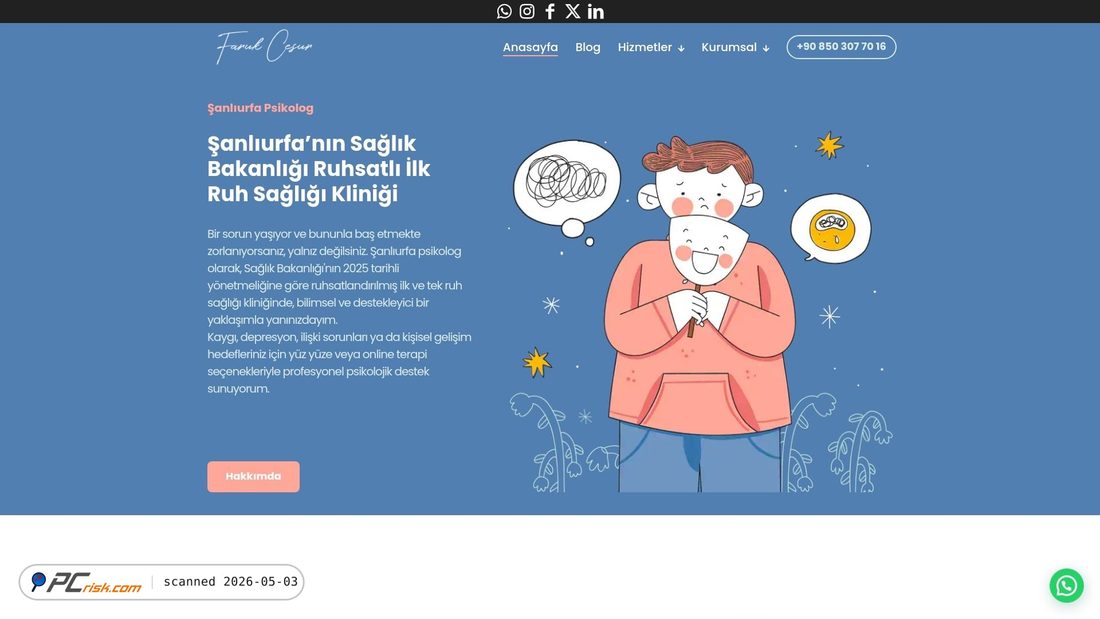 Screenshot von farukcesur.com.tr