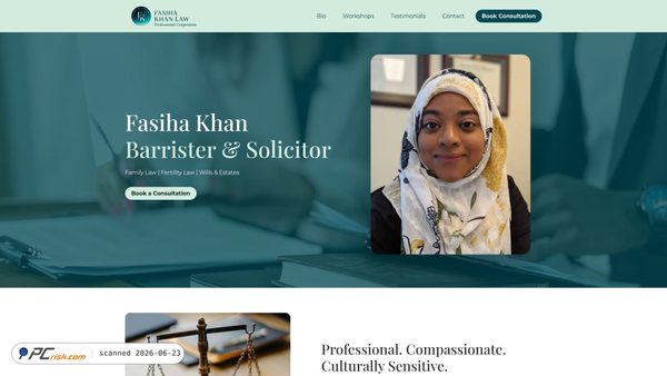 fasihakhanlaw.ca screenshot