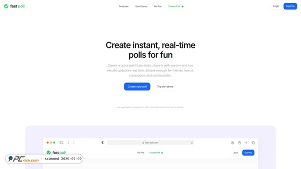 fast-poll.com Screenshot