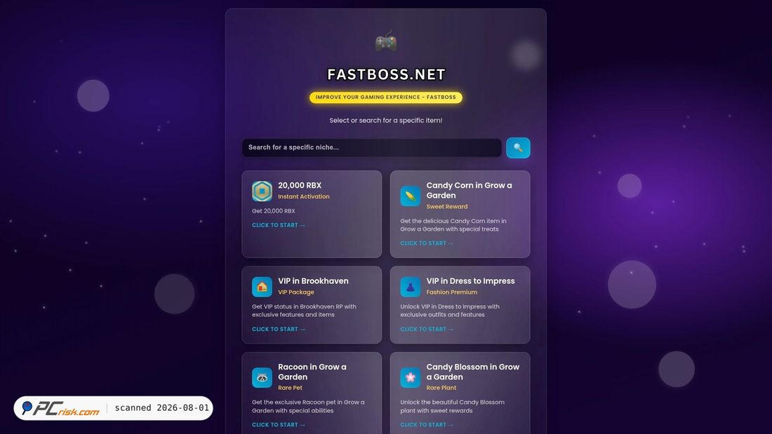 Screenshot of fastboss.net