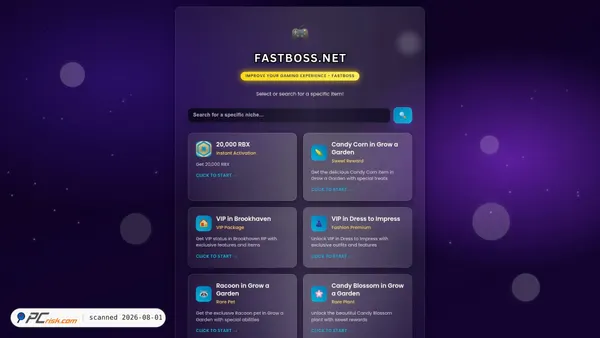 fastboss.net screenshot
